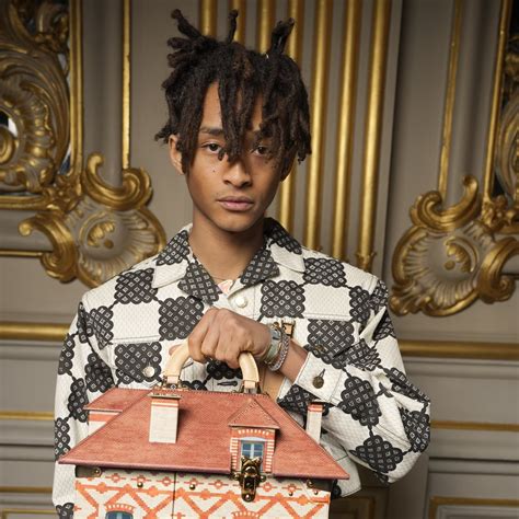 Jaden Smith's Louis Vuitton Dollhouse Bag at Fall .